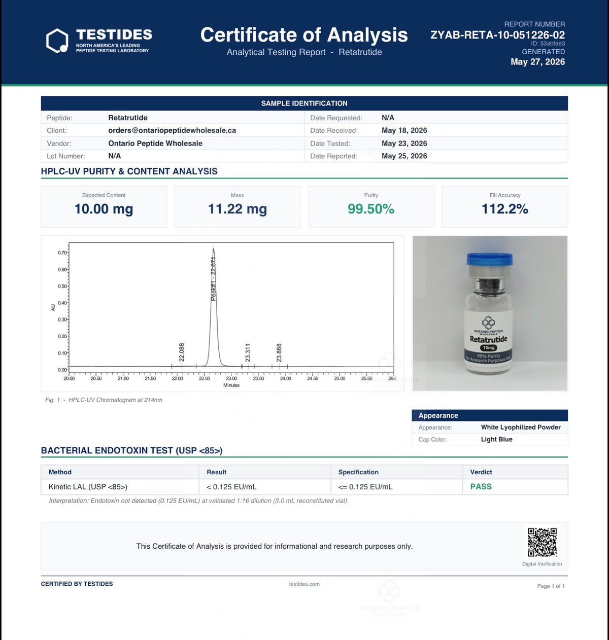 Triple Agonist RT — 10 mg