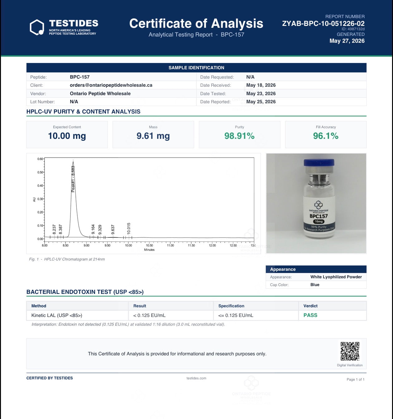 BPC-157 — 10 mg